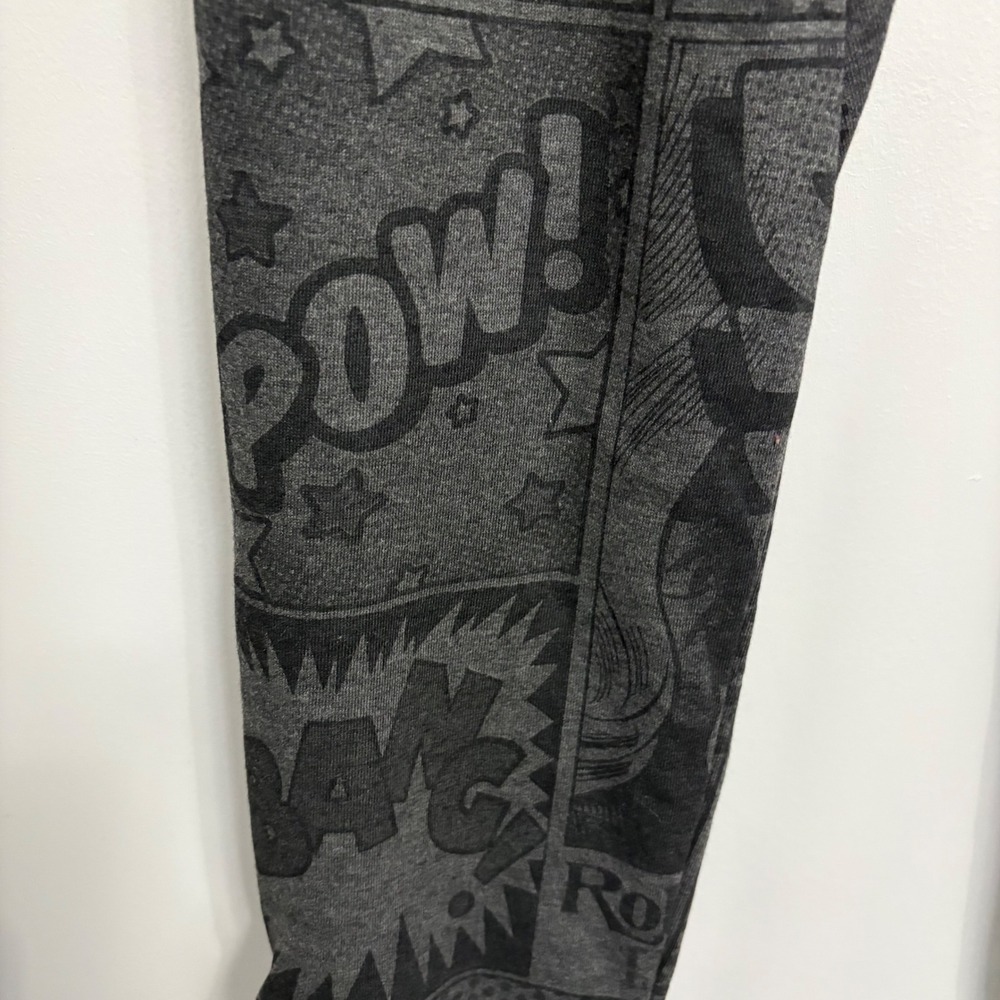 Rolling Paper Co Mens Comic Book Print Joggers Black Gray FP182 Small NWT - Picture 4 of 12